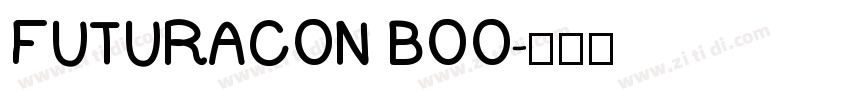 FUTURACON BOO字体转换